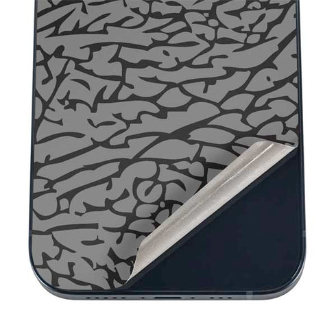 Elephant Print Grey iPhone 16 Skin