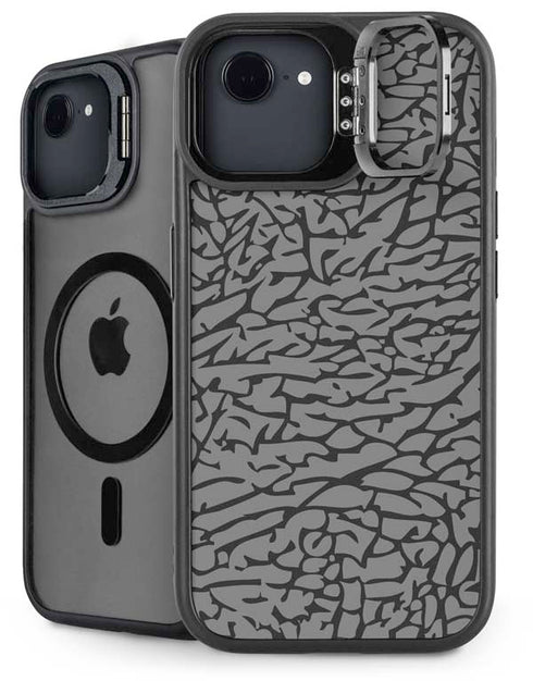 Elephant Print Grey iPhone 16e Kickstand Case
