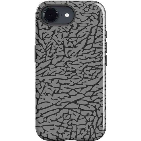 Elephant Print Grey iPhone 16e Impact Case
