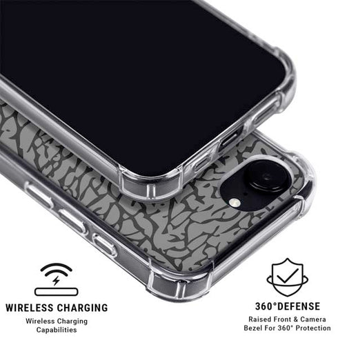 Elephant Print Grey iPhone 16e MagSafe Case