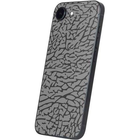 Elephant Print Grey iPhone 16e Skin