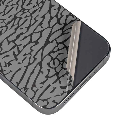 Elephant Print Grey iPhone 16e Skin