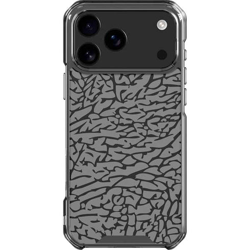 Elephant Print Grey iPhone 18 Pro Max Clear Case