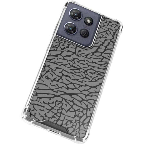 Elephant Print Grey Moto G Play 5G (2025) Clear Case