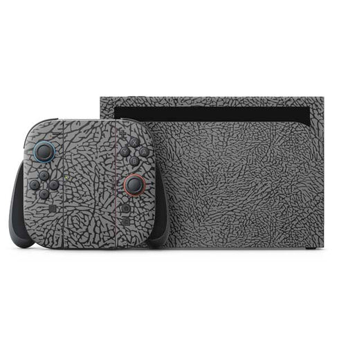 Elephant Print Grey Nintendo Switch 2 (2025) with Joy-Con Skin