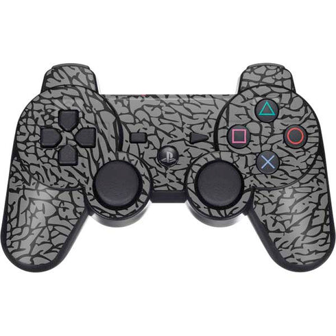 Elephant Print Grey PS3 Dual Shock wireless controller Skin
