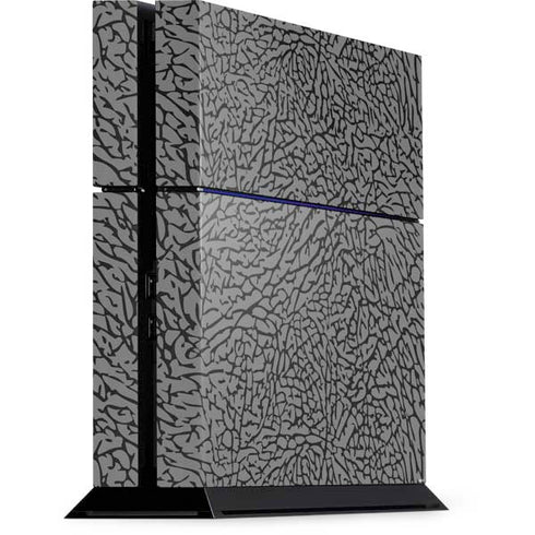 Elephant Print Grey PlayStation PS4 Skins