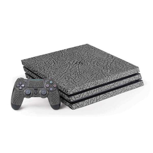 Elephant Print Grey PlayStation PS4 Skins