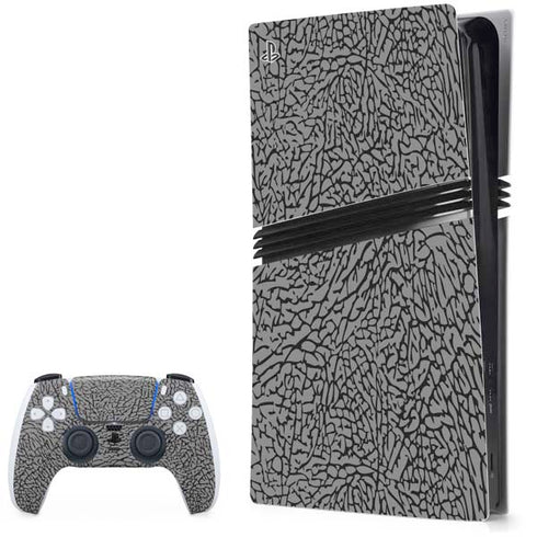 Elephant Print Grey PlayStation PS5 Skins