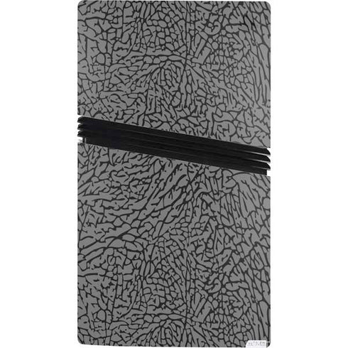Elephant Print Grey PS5 Pro Console Skin