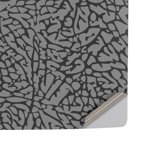 Elephant Print Grey PS5 Pro Disk Console Skin