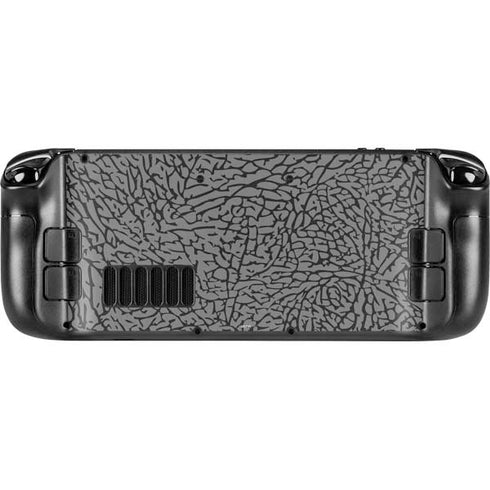 Elephant Print Grey Steam Deck Handheld Gaming Computer OLED Skin
