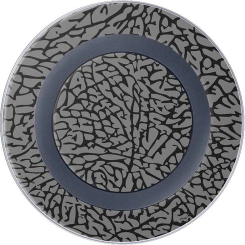 Elephant Print Grey Wireless Charger Skin