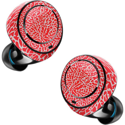 Elephant Print Red Amazon Echo Buds Skin