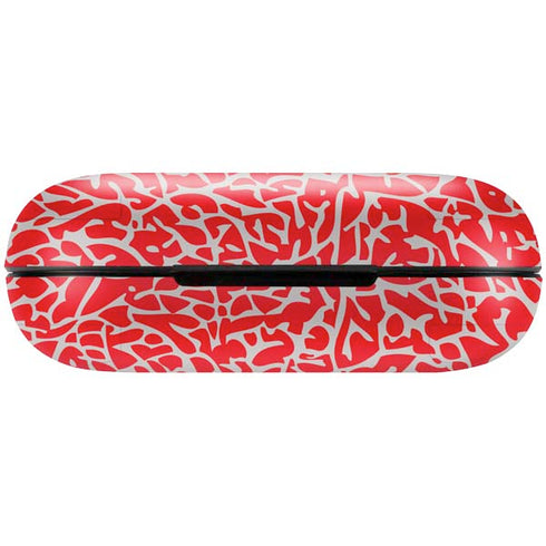 Elephant Print Red Amazon Echo Buds Skin