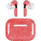 Elephant Print Red AirPods Skins
