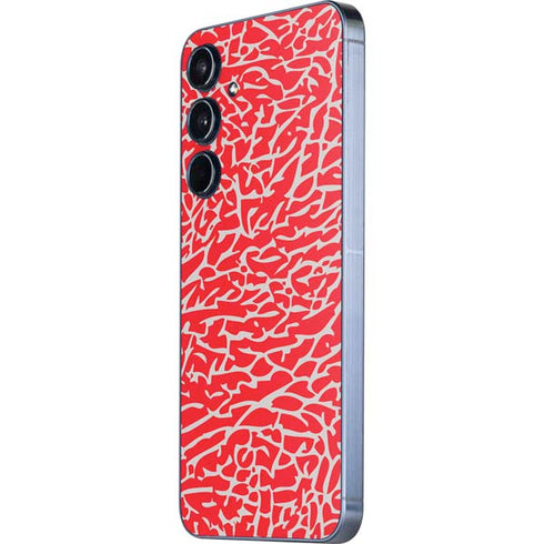 Elephant Print Red Galaxy A36 5G Skin