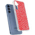 Elephant Print Red Galaxy A55 5G Clear Case