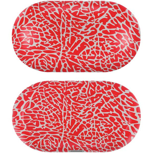 Elephant Print Red Galaxy Buds Plus Skin