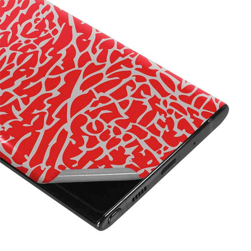 Elephant Print Red Galaxy Note 10 Plus Skin