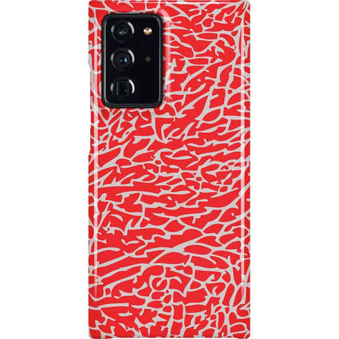 Elephant Print Red Galaxy Cases