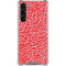Elephant Print Red Galaxy S24 FE Clear Case