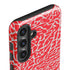 Elephant Print Red Galaxy S25 Impact Case