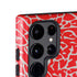 Elephant Print Red Galaxy S25 Ultra Impact Case