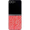 Elephant Print Red Galaxy Z Flip6 Skin