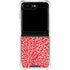 Elephant Print Red Galaxy Z Flip6 Clear Case