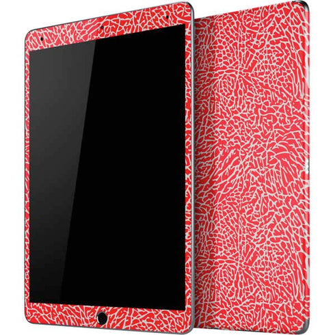 Elephant Print Red iPad Skins