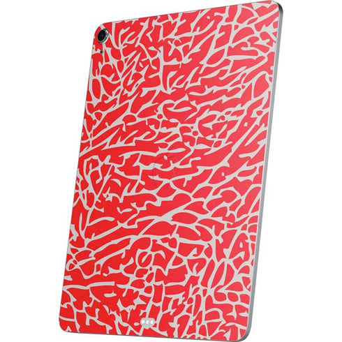 Elephant Print Red Apple iPad Air Skin