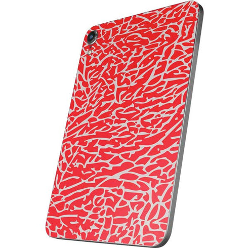 Elephant Print Red Apple iPad Mini Skin