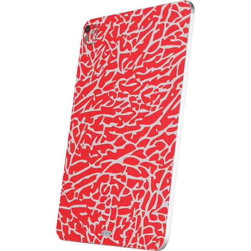 Elephant Print Red iPad Pro 13in M4 (2024) Skin