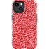 Elephant Print Red iPhone 15 Impact Case