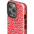 Elephant Print Red iPhone 15 Pro Impact Case