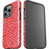 Elephant Print Red iPhone 15 Pro Impact Case