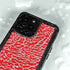 Elephant Print Red iPhone 15 Pro Waterproof Case