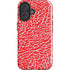 Elephant Print Red iPhone 16 Impact Case
