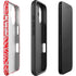 Elephant Print Red iPhone 16 Impact Case
