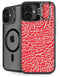 Elephant Print Red iPhone 16 Kickstand Case