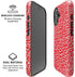 Elephant Print Red iPhone 16 Magsafe Impact Case