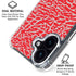 Elephant Print Red iPhone 16 Plus Clear Case
