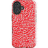 Elephant Print Red iPhone 16 Plus Impact Case