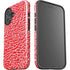Elephant Print Red iPhone 16 Plus Impact Case