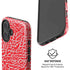 Elephant Print Red iPhone 16 Plus Magsafe Impact Case