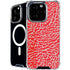 Elephant Print Red iPhone 16 Pro MagSafe Case