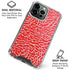Elephant Print Red iPhone 16 Pro Max Clear Case