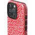 Elephant Print Red iPhone 16 Pro Max Impact Case