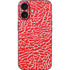 Elephant Print Red iPhone 16 Skin